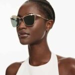 Sunglasses Square shape, SK7040, Gold tone - Image 2