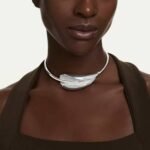 Swarovski Classica choker Statement, Round cut, White, Sterling silver - Image 2
