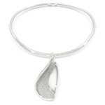 Swarovski Classica necklace Statement, Round cut, White, Sterling silver
