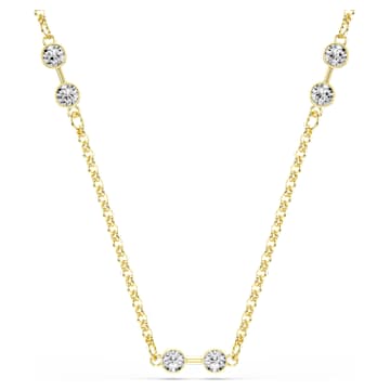 swarovski-remix-necklace-round-cut-white-18k-gold-finish-swarovski-5743027 Swarovski Remix necklace Round cut, White, 18K gold finish - Image 1