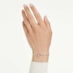 Symbolica bracelet, Pavé, Horseshoe, White, Rhodium plated - Image 2