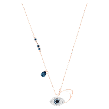 symbolica-pendant-evil-eye-blue-mixed-metal-finish-swarovski-5172560 Symbolica pendant Evil eye, Blue, Mixed metal finish - Image 1