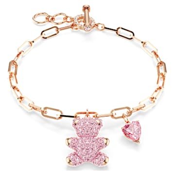 teddy-bracelet-bear-pink-18k-rose-gold-finish-swarovski-5642978 Teddy bracelet Bear, Pink, 18K rose gold finish - Image 1