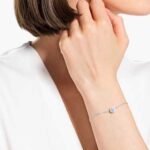 Una Angelic bracelet Mixed round cuts, White, Rhodium plated - Image 2