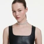 Una Angelic choker White, Rhodium plated - Image 2