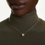 Una Angelic pendant, Mixed cuts, White, 18K gold finish - Image 2