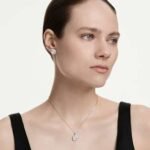 Una Angelic set Cushion cut, White, Rhodium plated - Image 2