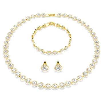 una-angelic-set-set-3-round-cut-white-18k-gold-finish-swarovski-5750619 Una Angelic set Set (3), Round cut, White, 18K gold finish - Image 1