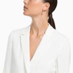 Una drop earrings Round cut, Pavé, White, 18K rose gold finish - Image 2