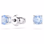Una set Round cut, Blue, Rhodium plated - Image 6