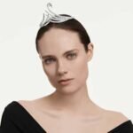Vienna tiara Mixed cuts, Swan, Rhodium plated - Image 2