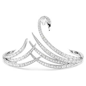 vienna-tiara-mixed-cuts-swan-rhodium-plated-swarovski-5758405 Vienna tiara Mixed cuts, Swan, Rhodium plated - Image 1
