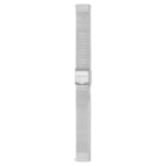 Watch strap 13 mm (0.51") width, Metal, Silver Tone, Stainless steel