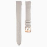 Watch strap 14 mm (0.55") width, Leather, Blue, Rose gold-tone finish - Image 2