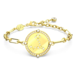 Zodiac bracelet Pisces, Gold tone, Gold-tone plated