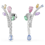 Ariana Grande x Swarovski drop earrings Mixed cuts, Multicoloured, Rhodium plated - Image 3