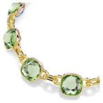 Chroma Tennis necklace Cushion cut, Multicoloured, 18K gold finish - Image 5