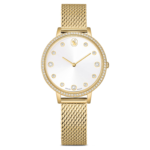 Clarica watch Swiss Made, Metal bracelet, Gold tone, Gold-tone finish