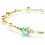 Constella bracelet Mixed cuts, Green, 18K gold finish - Image 3