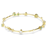 Constella bracelet Mixed cuts, Green, 18K gold finish - Image 4
