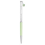 Crystalline ballpoint pen Clover, Green, Green lacquered, chrome plated - Image 2