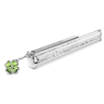 Crystalline ballpoint pen Clover, Green, Green lacquered, chrome plated - Image 4