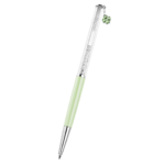 Crystalline ballpoint pen Clover, Green, Green lacquered, chrome plated - Image 5