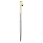 Crystalline ballpoint pen Evil eye, Gold tone, Mixed metal finish - Image 2