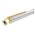 Crystalline ballpoint pen Evil eye, Gold tone, Mixed metal finish - Image 3