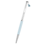 Crystalline ballpoint pen Teddy, Blue, Blue lacquered, chrome plated - Image 5