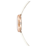 Dextera octagon watch Swiss Made, Leather strap, White, Rose gold-tone finish - Image 6
