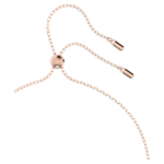 Dextera pendant Interlocking loop, White, 18K rose gold finish - Image 4
