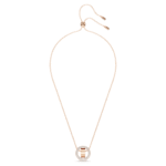 Dextera pendant Pavé, White, 18K rose gold finish - Image 3