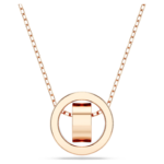 Dextera pendant Pavé, White, 18K rose gold finish - Image 5