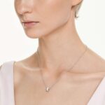 Dextera pendant White, Rhodium plated - Image 2