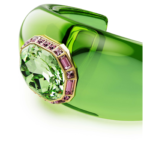 Dulcis cuff Octagon cut, Green, 18K gold finish - Image 3