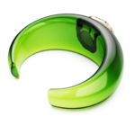 Dulcis cuff Octagon cut, Green, 18K gold finish - Image 5