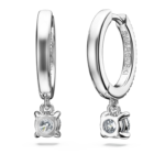 Eternity drop earrings Lab-grown diamonds 0.7 ct tw, Round shape, 18K white gold - Image 5
