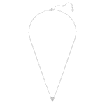 Eternity pendant Lab-grown diamonds 0.5 ct tw, Heart shape, Sterling silver - Image 3