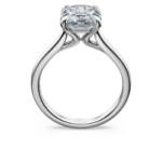 Eternity solitaire ring Lab-grown diamonds 3 ct tw, Octagon shape, 18K white gold - Image 4