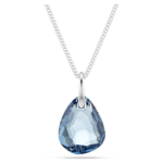 Galet pendant Blue, Rhodium plated - Image 6
