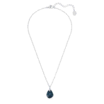 Galet pendant Blue, Rhodium plated - Image 2