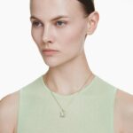 Gema pendant Mixed cuts, Multicoloured, 18K gold finish - Image 2
