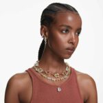 Gema pendant Mixed cuts, Multicoloured, 18K gold finish - Image 6