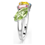 Gema ring Mixed cuts, Multicoloured, Rhodium plated - Image 4