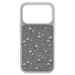High smartphone case Flat Back crystals, iPhone® 17 Pro, Silver Tone