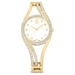 Hyperbola bangle watch Swiss Made, Metal bracelet, Gold tone, Gold-tone finish