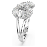 Hyperbola cocktail ring Infinity, White, Rhodium plated - Image 4