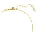 Hyperbola pendant Crystal pearl, Heart, White, Gold-tone plated - Image 4