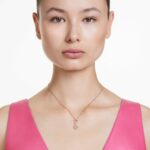 Hyperbola pendant Infinity, White, 18K rose gold finish - Image 2